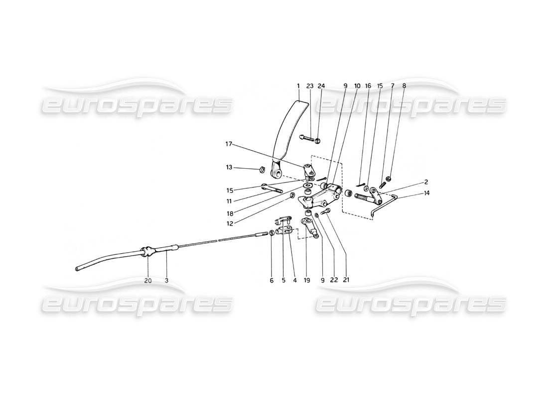 a part diagram from the ferrari 512 parts catalogue