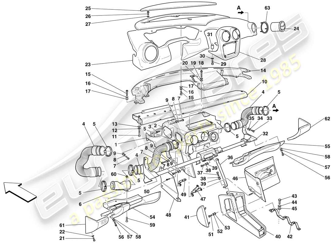 a part diagram from the maserati mc12 parts catalogue