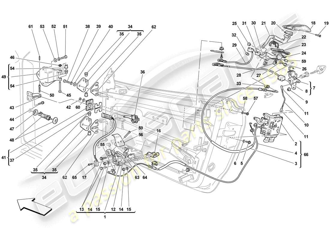 part diagram containing part number 67660400