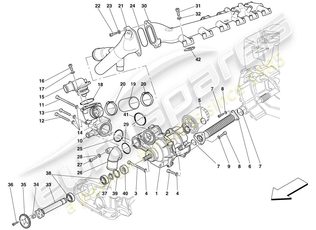 a part diagram from the maserati mc12 parts catalogue