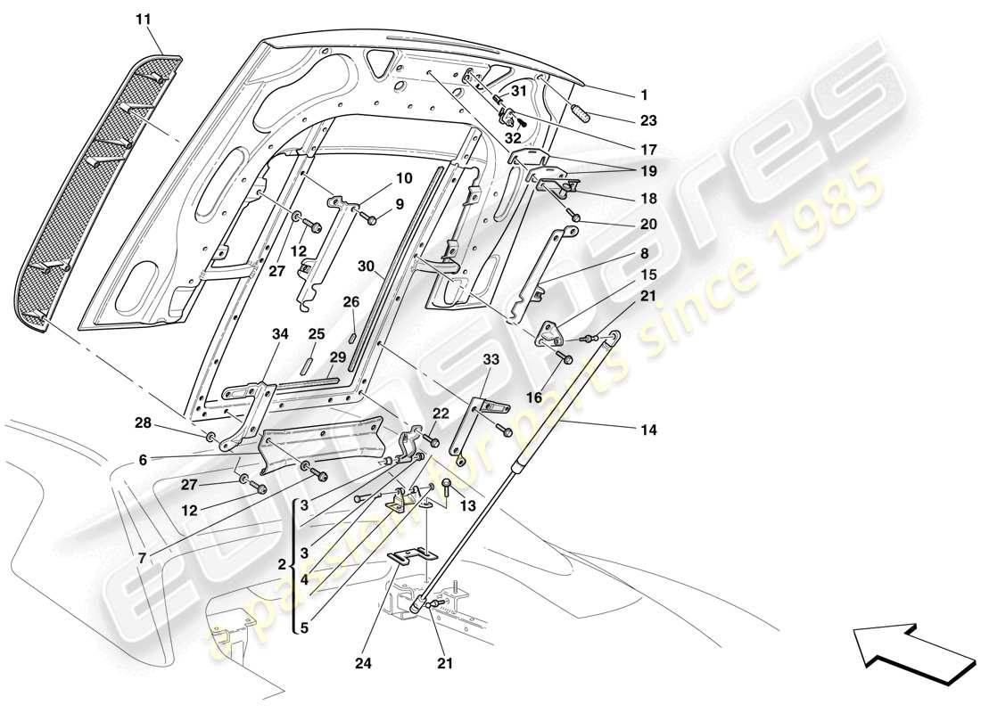 part diagram containing part number 68927000