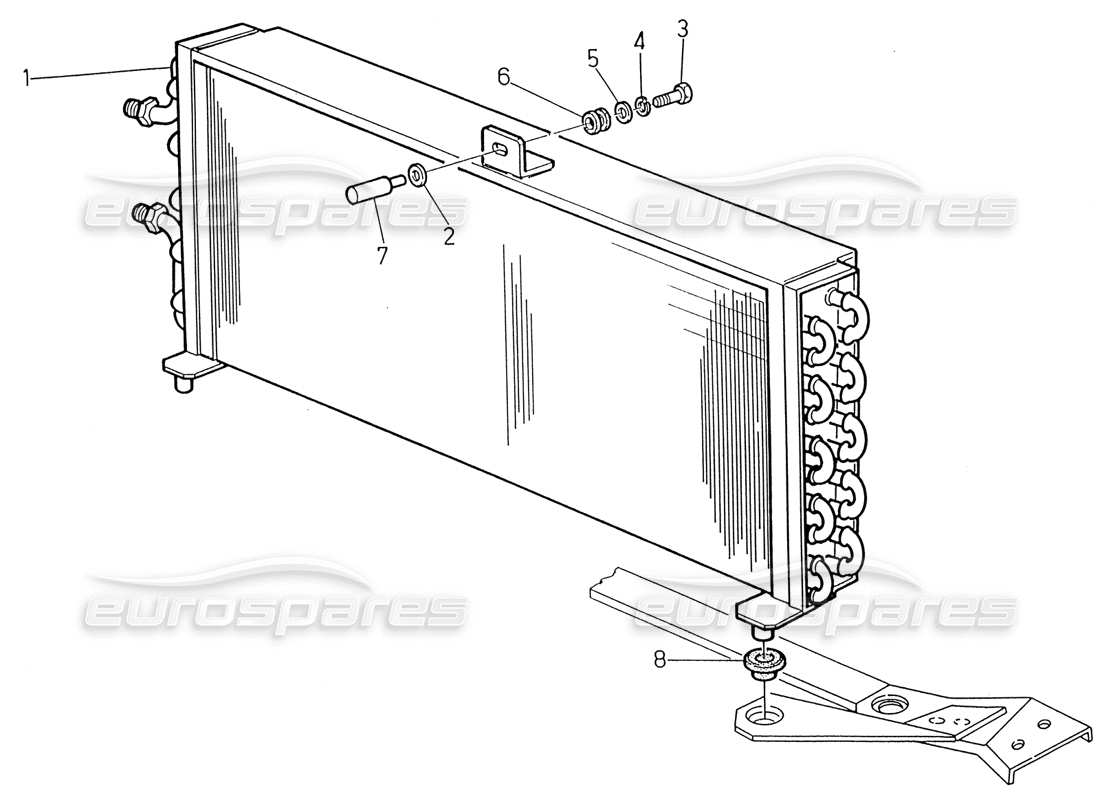 a part diagram from the maserati 222 / 222e biturbo parts catalogue