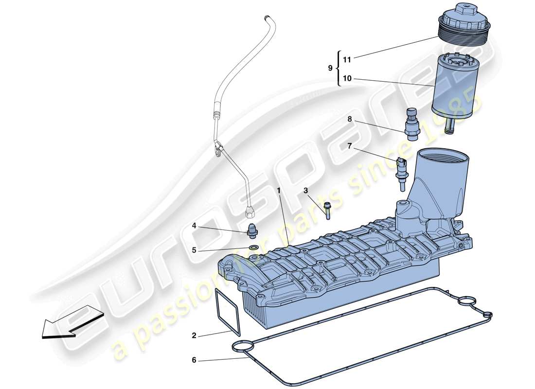 a part diagram from the ferrari 458 speciale aperta (usa) parts catalogue