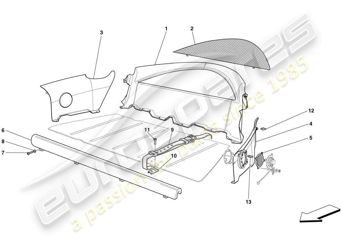 part diagram containing part number 69139500