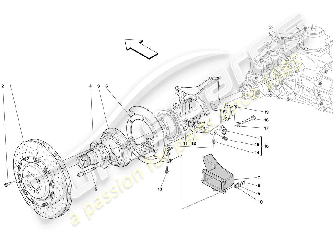 a part diagram from the maserati mc12 parts catalogue