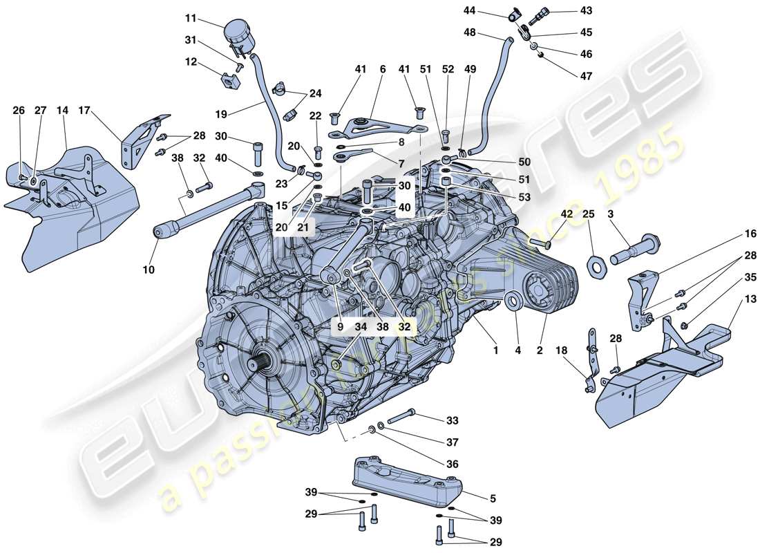 a part diagram from the ferrari laferrari aperta (europe) parts catalogue