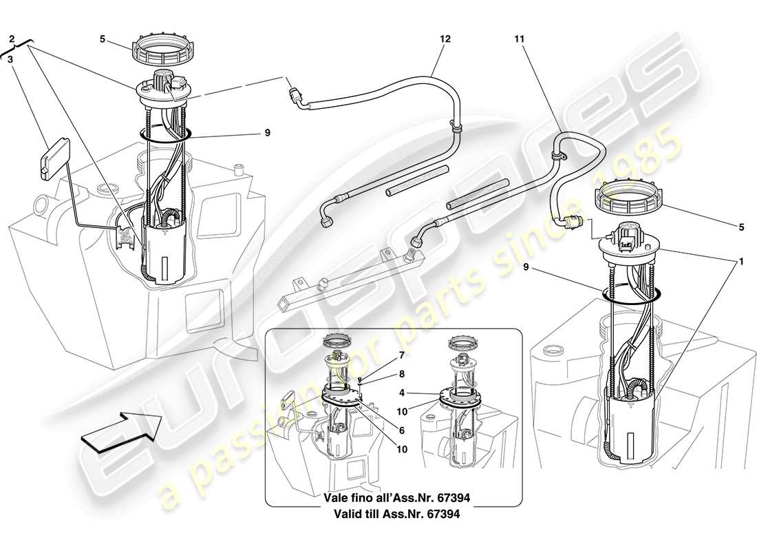 a part diagram from the ferrari 430 parts catalogue