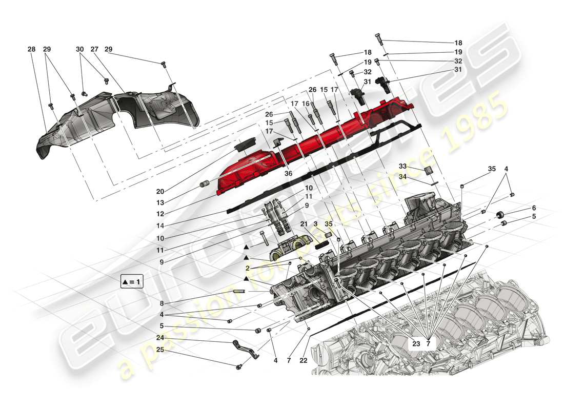 a part diagram from the ferrari laferrari (usa) parts catalogue