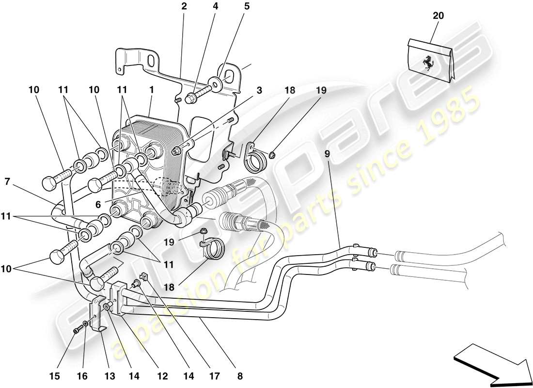 part diagram containing part number 70001899