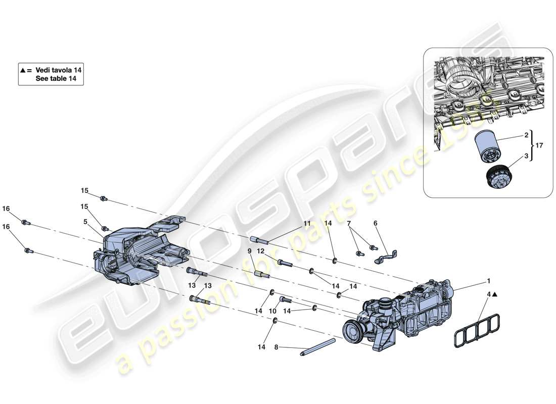 a part diagram from the ferrari laferrari aperta (europe) parts catalogue