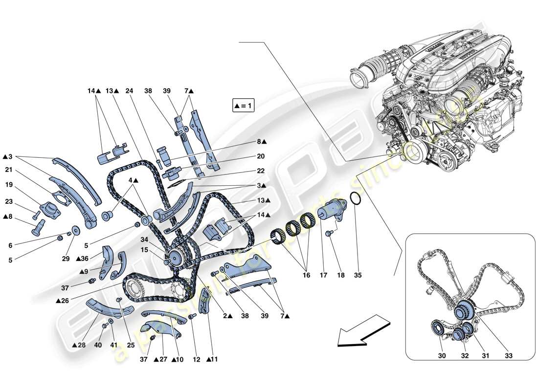 a part diagram from the ferrari 812 parts catalogue