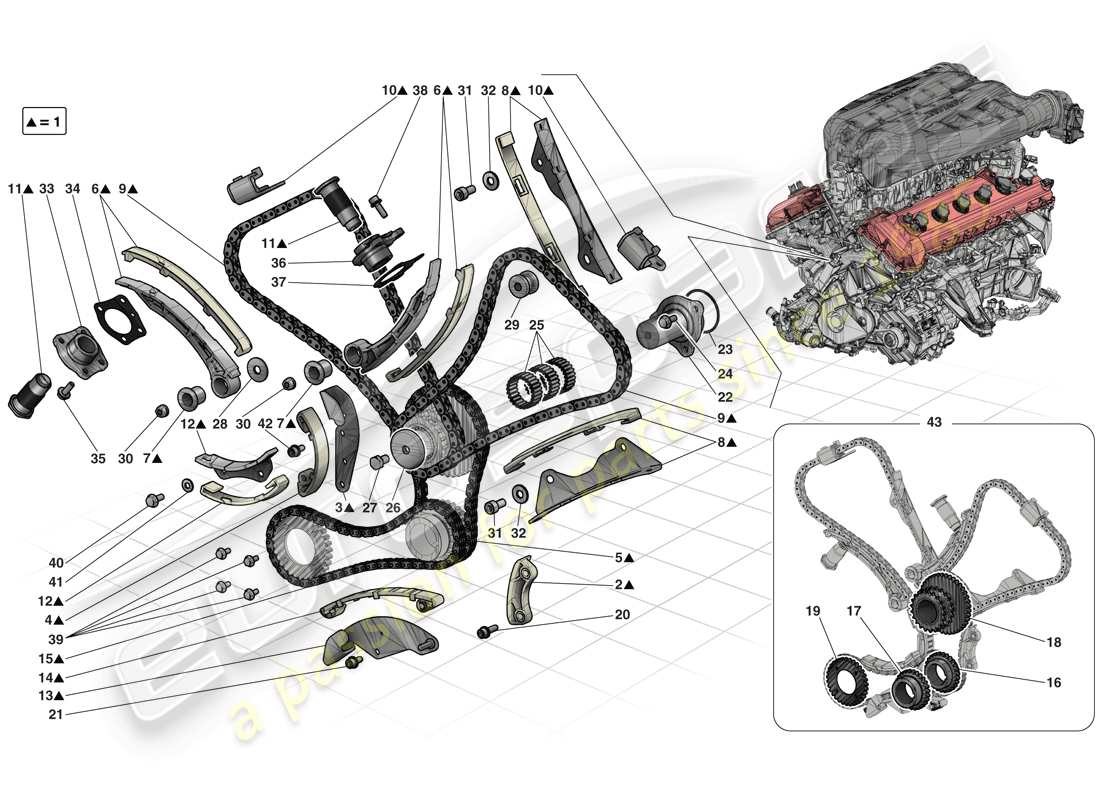 a part diagram from the ferrari laferrari (europe) parts catalogue