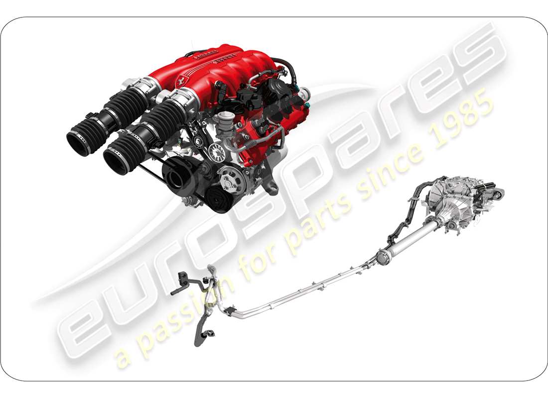 a part diagram from the ferrari california parts catalogue