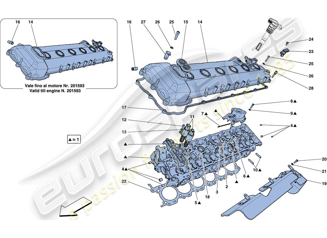 a part diagram from the ferrari ff parts catalogue