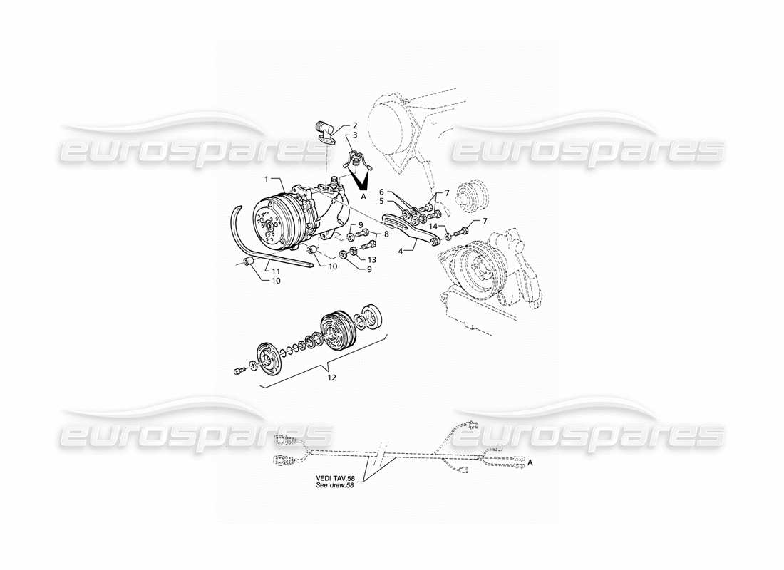 part diagram containing part number 45681