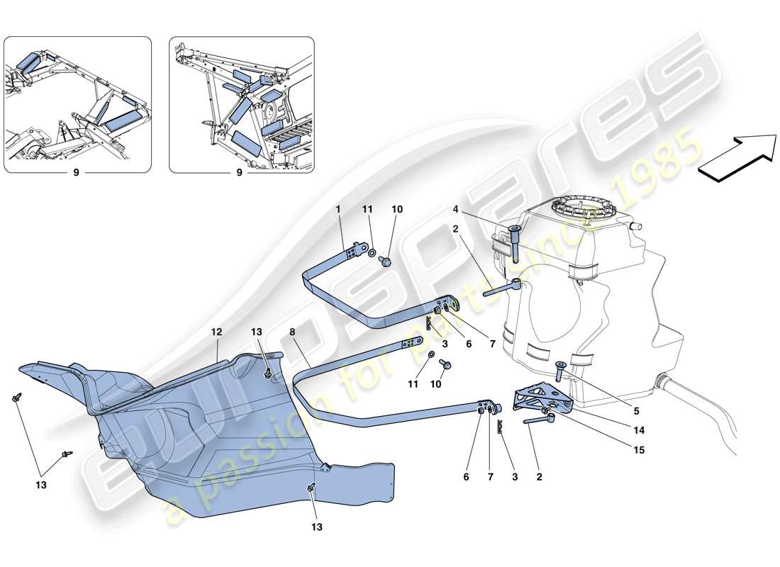 a part diagram from the ferrari 458 parts catalogue