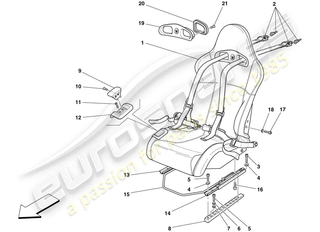 part diagram containing part number 63395300