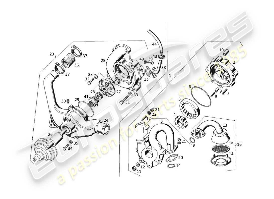 a part diagram from the maserati kyalami parts catalogue