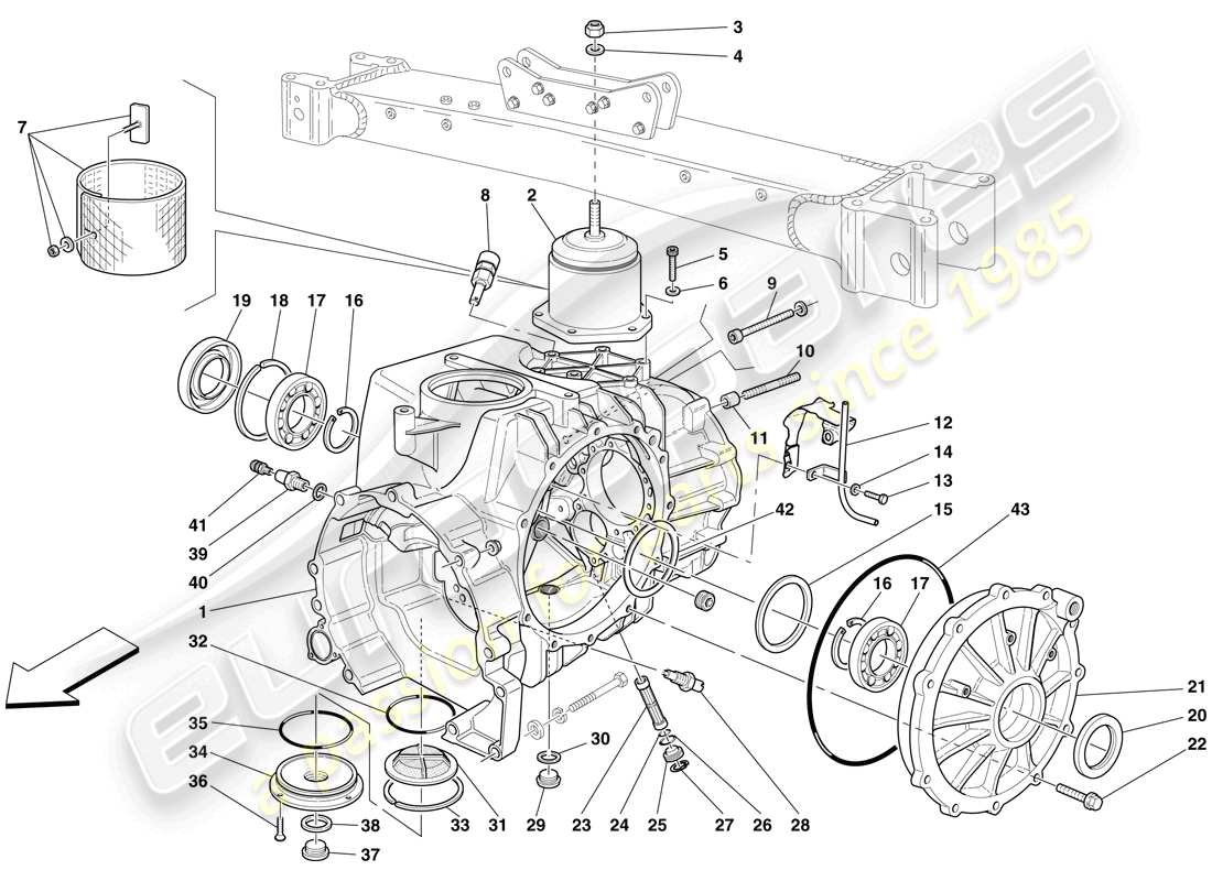 a part diagram from the maserati mc12 parts catalogue