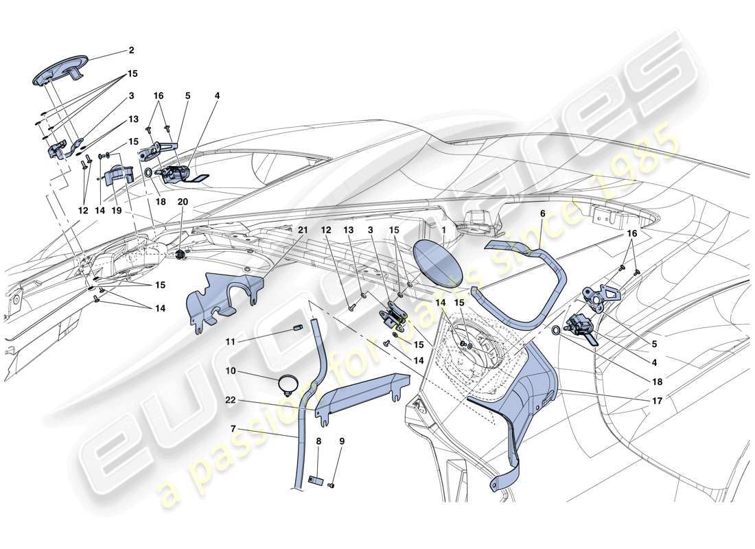 part diagram containing part number 86954500