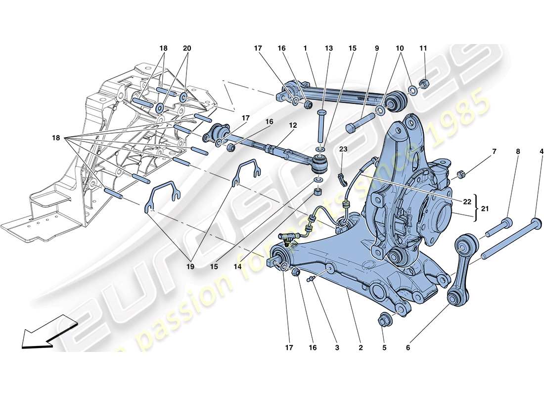 a part diagram from the ferrari ff parts catalogue