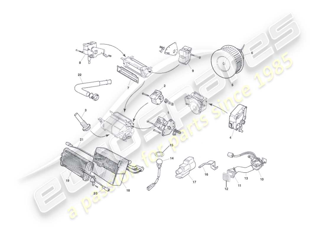 aston martin vanquish (2005) control modules part diagram