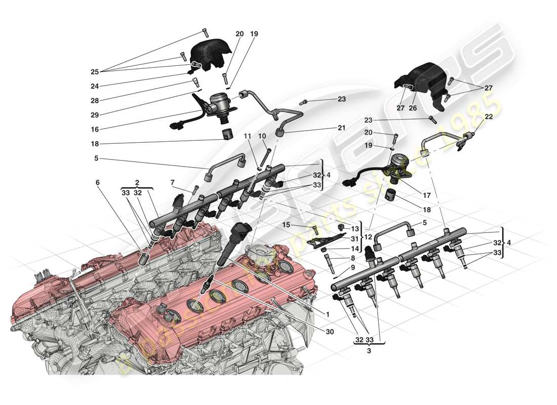 ferrari laferrari (usa) injection - ignition system part diagram