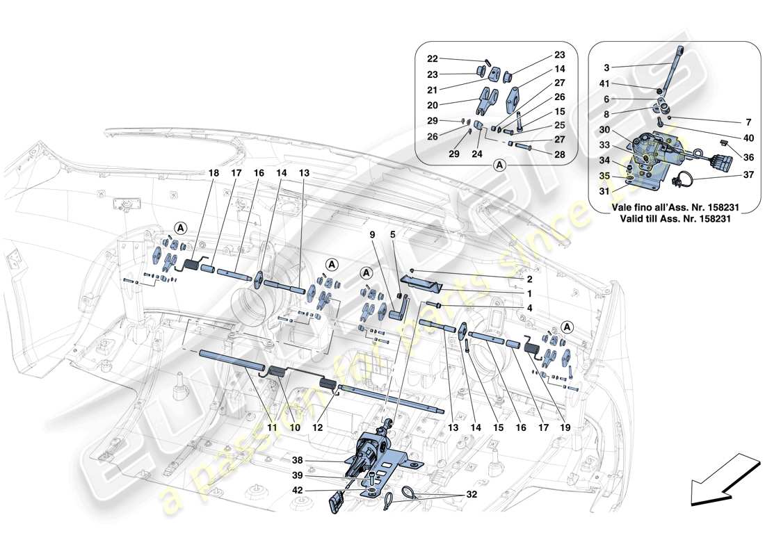 ferrari 488 gtb (usa) rear active aero part diagram