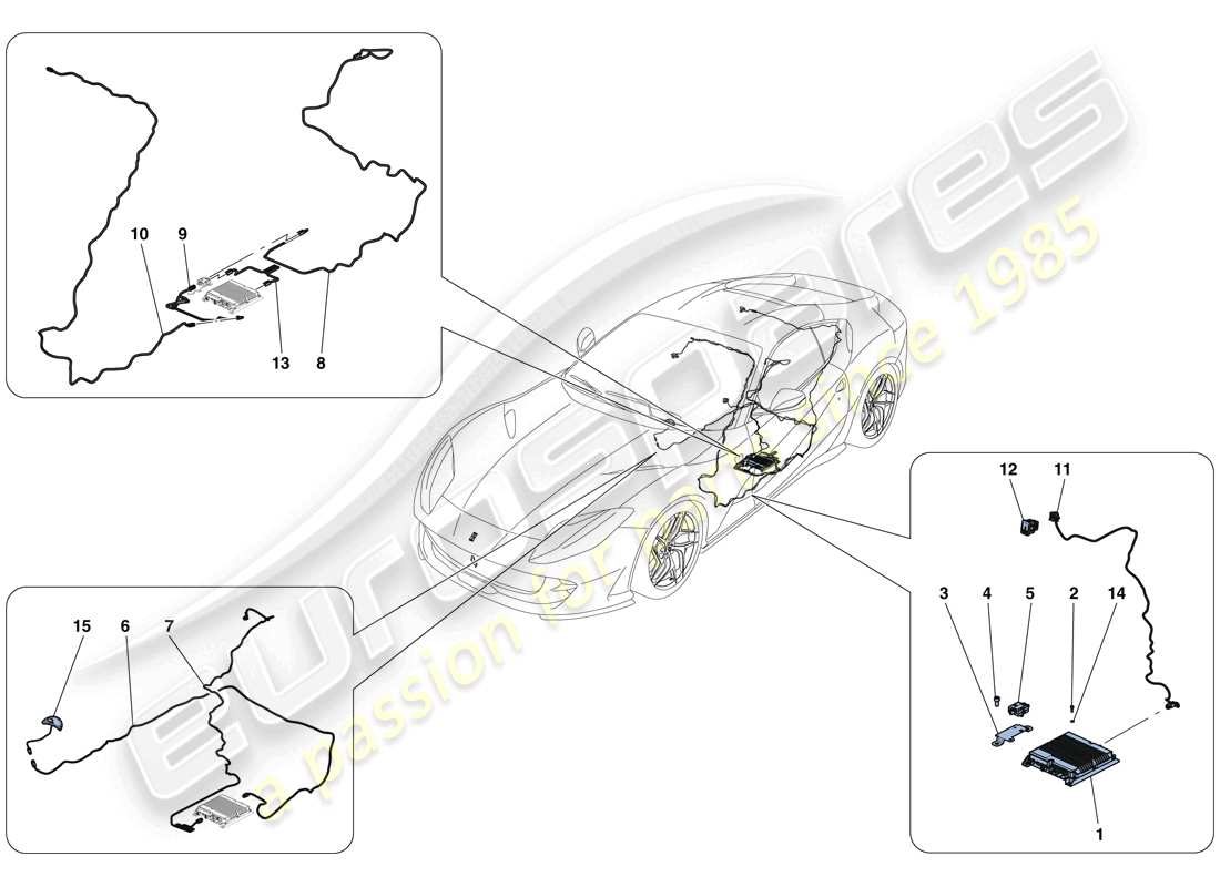 ferrari 812 superfast (europe) telemetry parts diagram