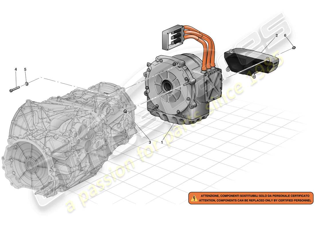 ferrari laferrari (usa) electric motor parts diagram