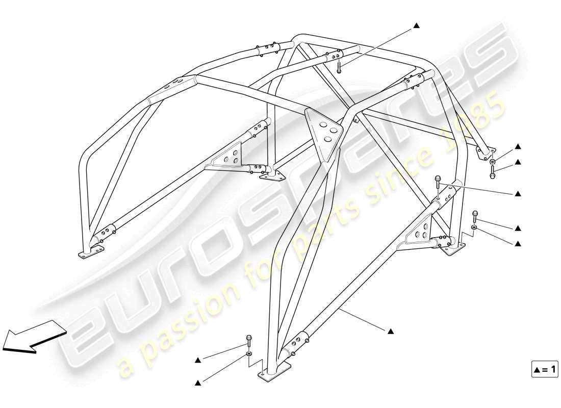 maserati trofeo rear structure parts diagram