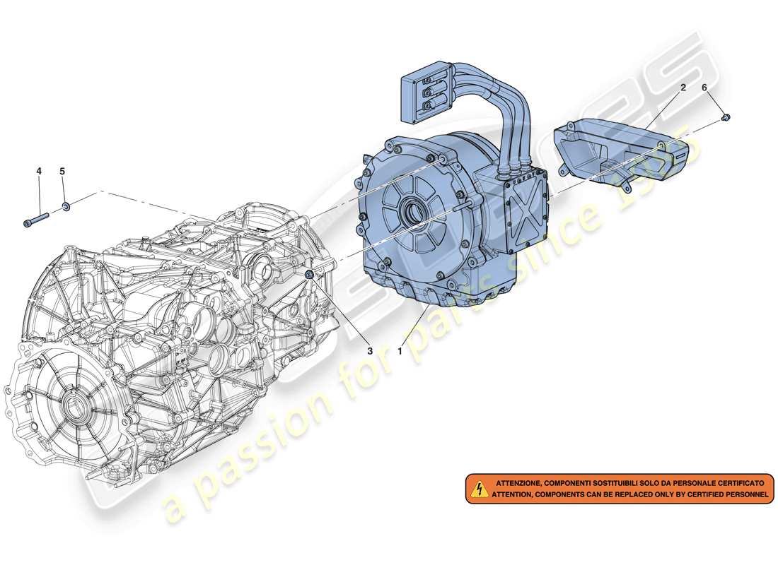 ferrari laferrari aperta (europe) electric motor parts diagram