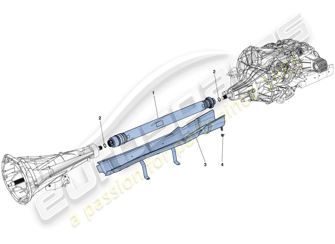 ferrari california t (rhd) transmission pipe parts diagram