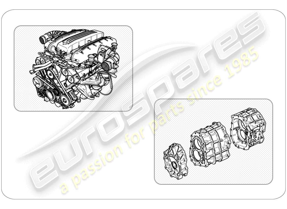 ferrari 599 gto (rhd) spare assembly units part diagram