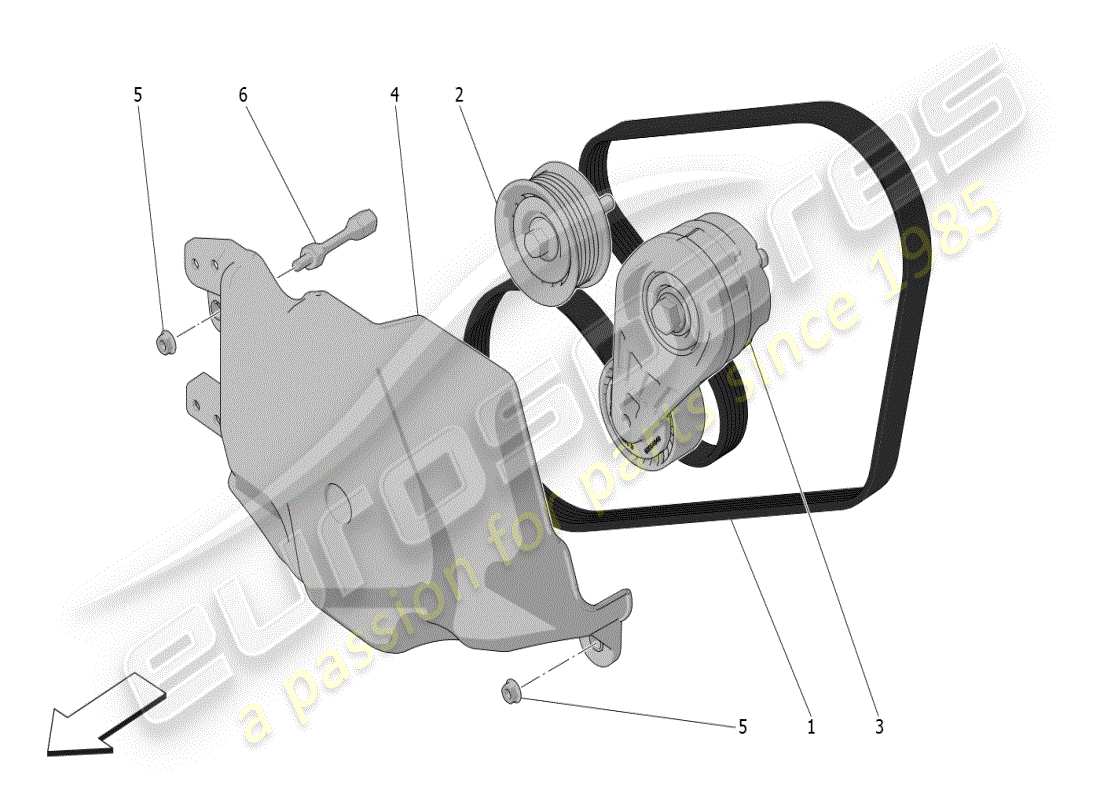 a part diagram from the maserati grecale parts catalogue