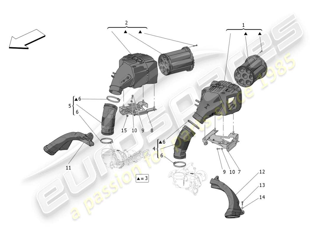 a part diagram from the maserati mc20 parts catalogue