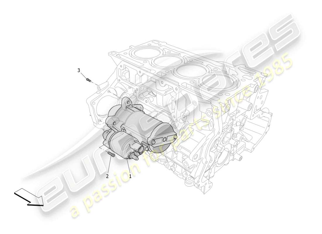 a part diagram from the maserati grecale gt (2023) parts catalogue