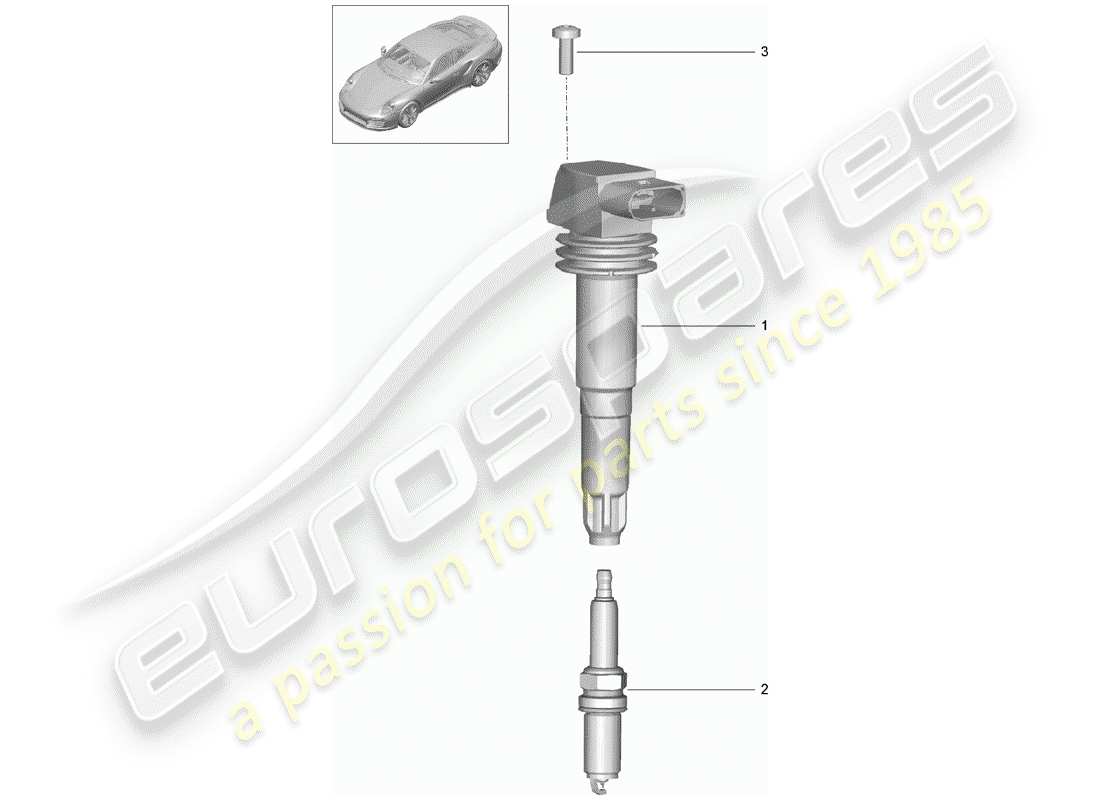 a part diagram from the porsche 991 parts catalogue