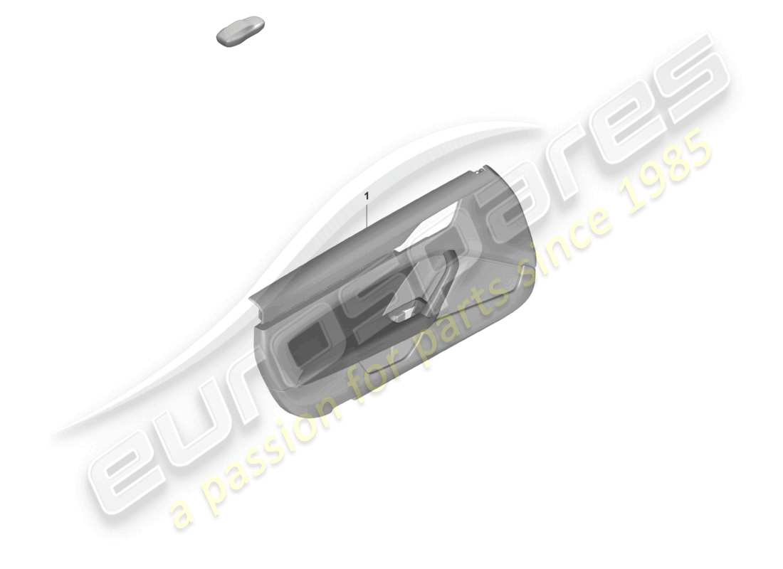 porsche 992 gt3/rs/st (2024) door panel for vehicles with leather trim armrest (dinamica) part diagram