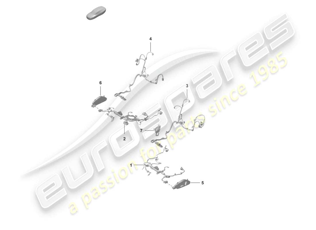 porsche 992 gt3/rs/st (2026) electrics sports seat plus part diagram