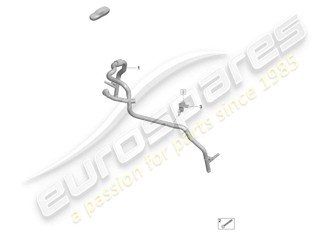 porsche 992 gt3/rs/st (2026) crankcase housing ventilation breather line part diagram