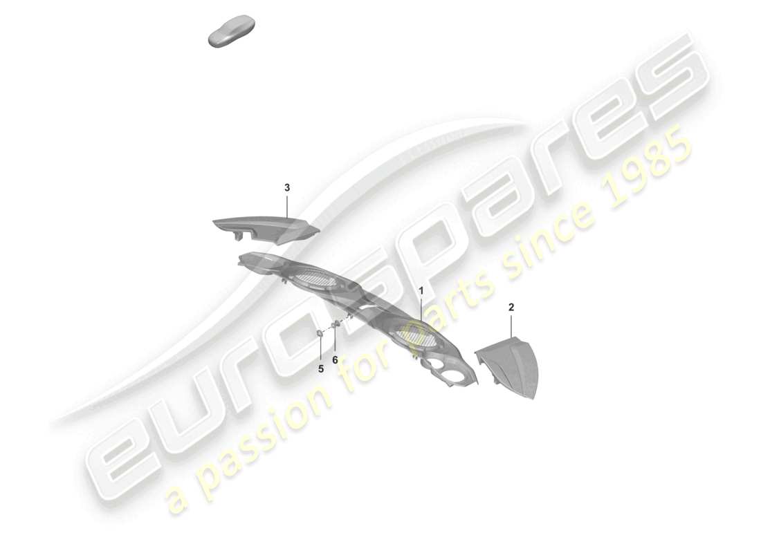 porsche 992 gt3/rs/st (2026) engine cover part diagram