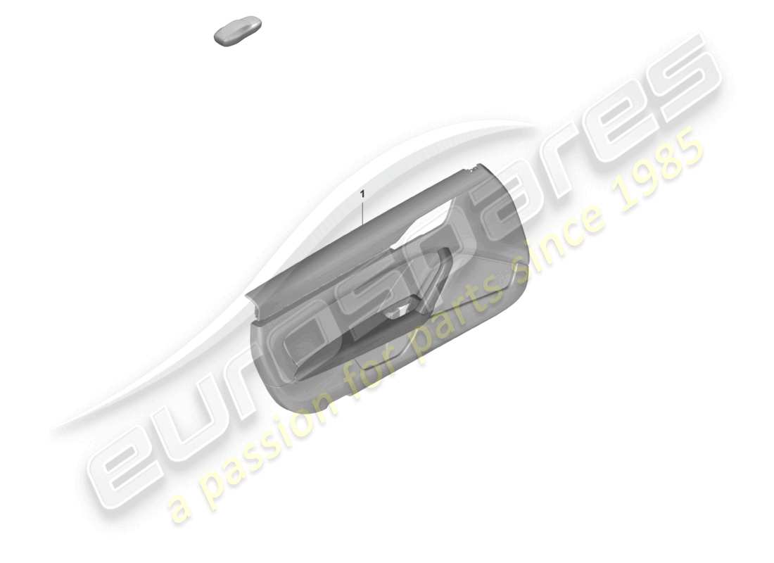 porsche 992 gt3/rs/st (2026) door panel for models with leatherette trim armrest (dinamica) part diagram