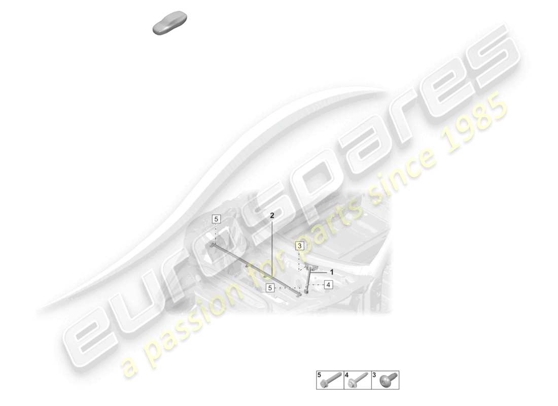 porsche 992 gt3/rs/st (2026) dome strut front end part diagram