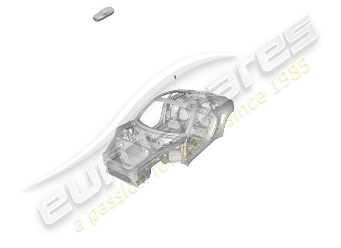 porsche 992 gt3/rs/st (2026) car body gt3rs part diagram