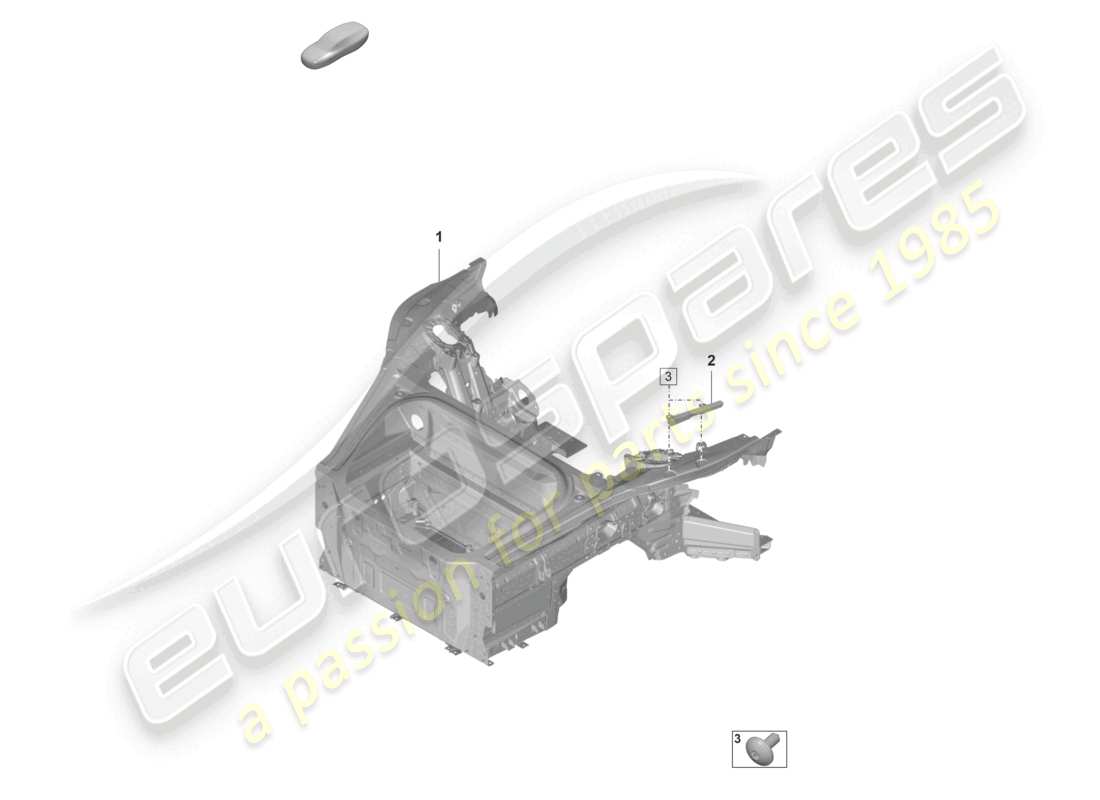 porsche 992 gt3/rs/st (2026) front end (complete) part diagram