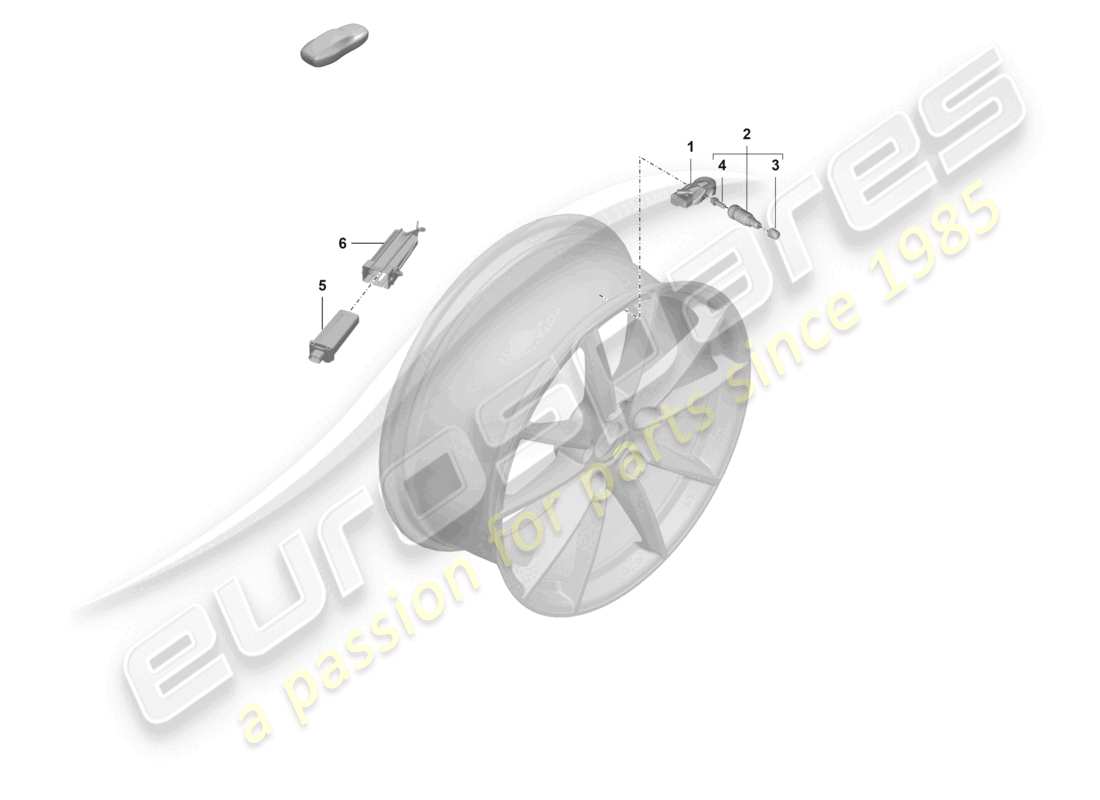 porsche 992 gt3/rs/st (2026) tyre pressure control system part diagram