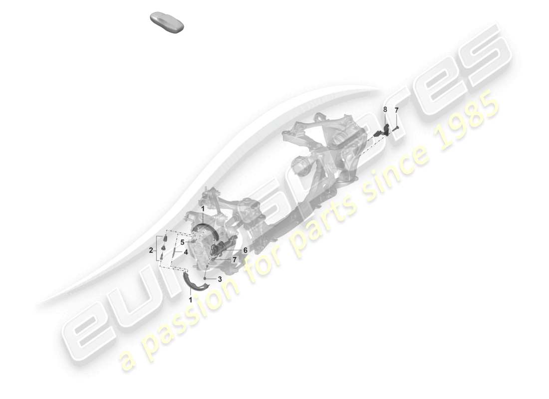 porsche 992 gt3/rs/st (2026) parking brake d - 29.11.2021>>for automatic gearbox part diagram