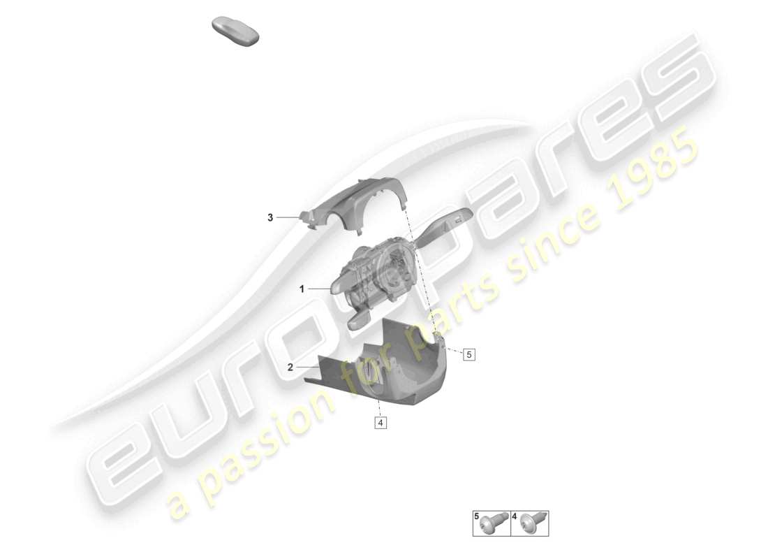 porsche 992 gt3/rs/st (2026) steering column switch part diagram