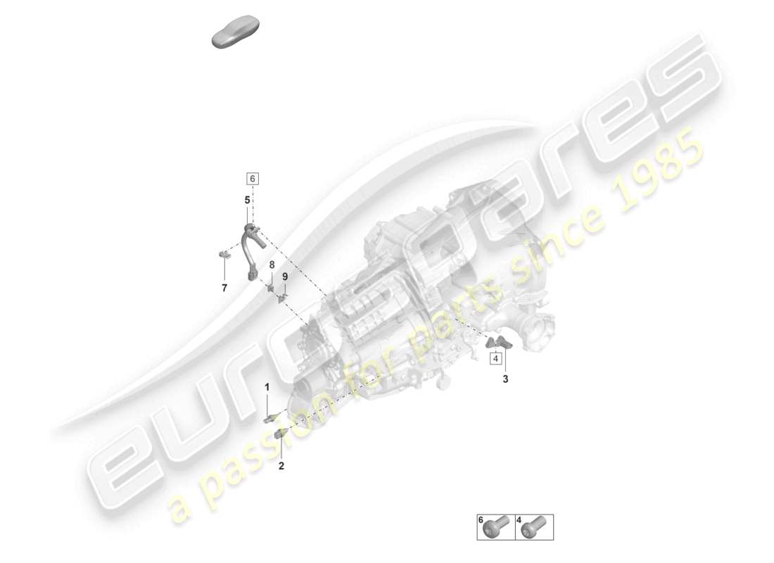 porsche 992 gt3/rs/st (2026) manual gearbox sensors part diagram